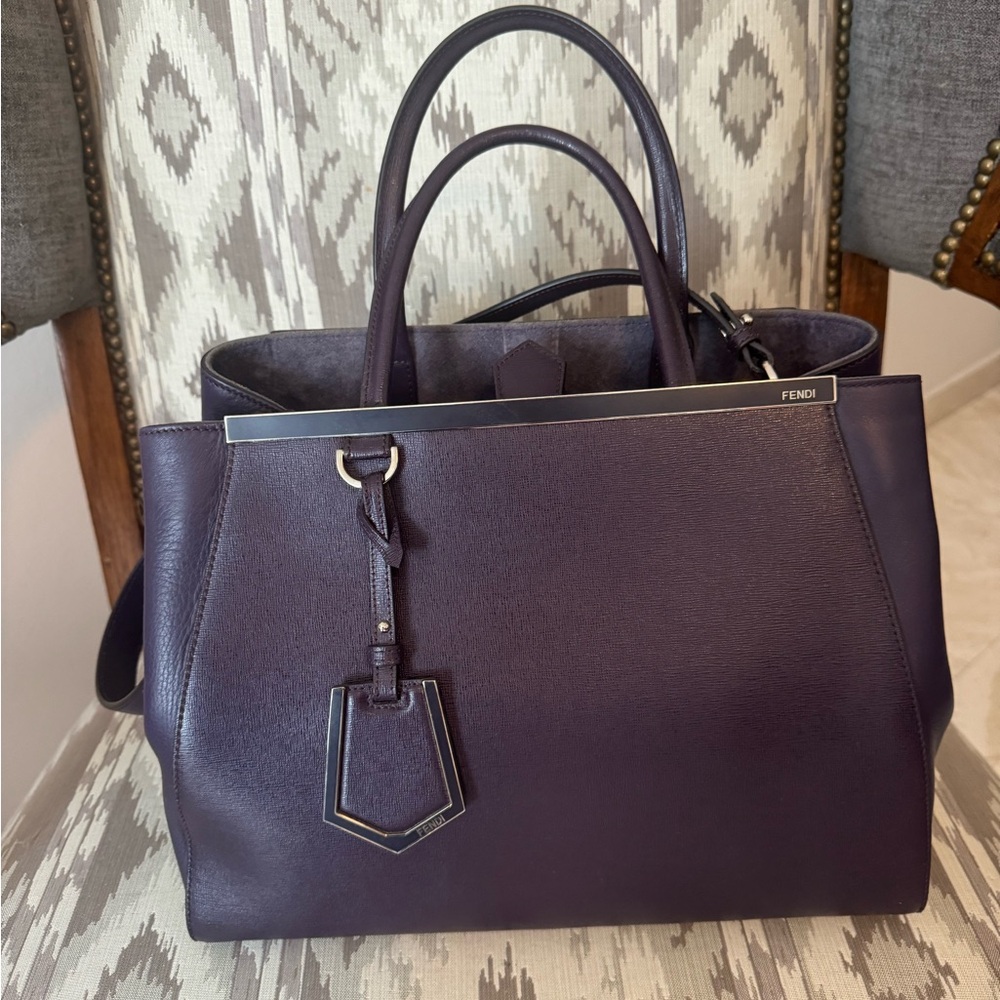 Fendi Purple Satchel Bag with Luxurious Design